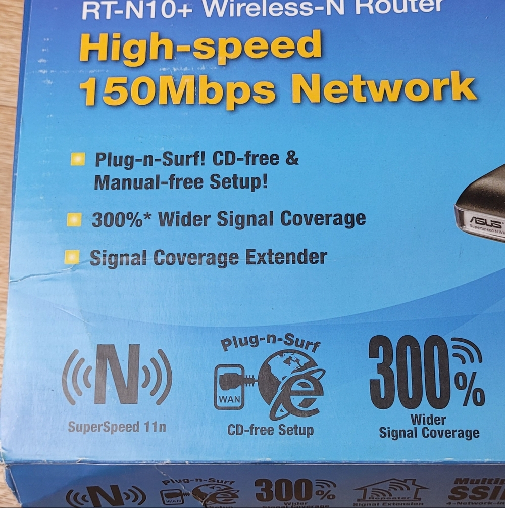 ASUS Wireless-N RT-N10+ Router Black - Picture 6 of 6